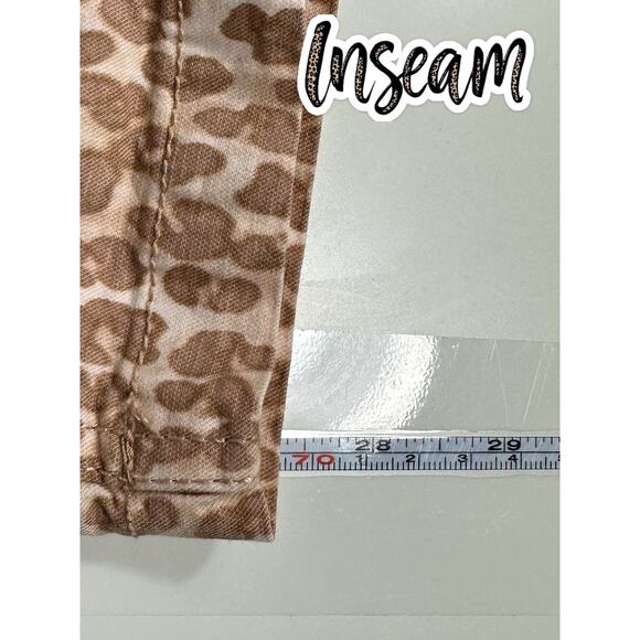 Anthropologie The Wanderer Pants 29 Leopard Print Cotton Linen Boho Chic - Picture 14 of 14